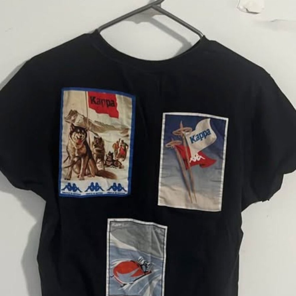 Vintage Kappa Patchwork T shirt